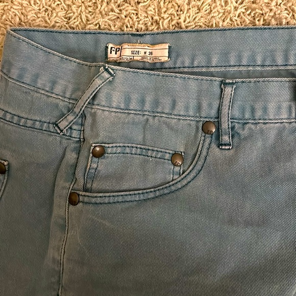 Free People Denim Studded Cutoffs - Picture 5 of 6